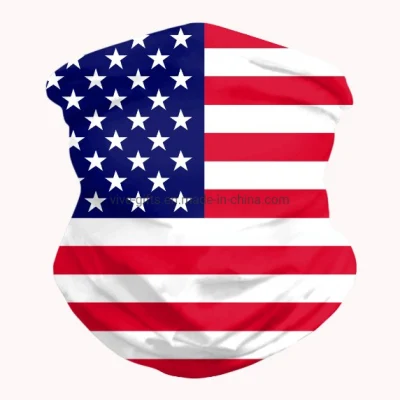 Sport-Motorrad-Kopf-Schal-amerikanische Flaggekundenspezifischer MultifunktionsBandana