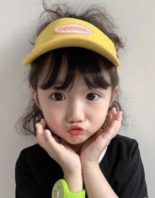 Einfach leer Top Kinder′ S Baseball Cap Sommer Sonnenschutz Hut Baby Sonnenschutzkappe Für Kinder