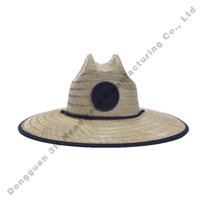 Großhandel Design Sommer Strand Surf Rettungsschwimmer Fisherman Hut mit Logo Personalisierbare Strohhalme Eimer Hüte für Männer Frau