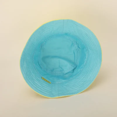Großhandel Bulk Custom Embroidery Logo Frauen Baumwolle Eimer Kappe Doppelseitig Sommer Fischer Reversible Sonne Eimer Hut
