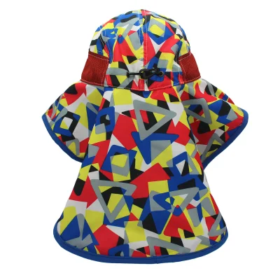 China Factory OEM Custom Logo gedruckt Camouflage Angelhut mit Nackenklappe Wasserdicht Outdoor Camping Wandermütze