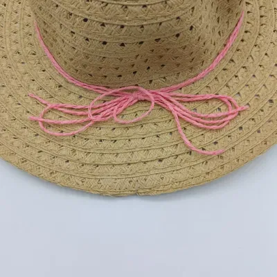 Damen Cap Französisch Sommer Strand Sonnenschirm Sonnenschirm Strohhut mit Schleifeil