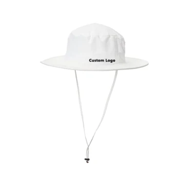 Männer Stickerei Logo Wasserdicht Unisex Angelkappe Fisherman Eimer Hut