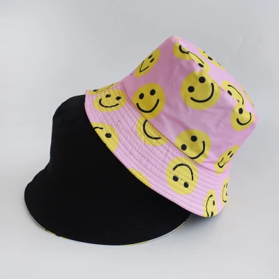 Heißer Verkauf Neues Design Im Freien Angeln Customized Printing Reversible Baumwolle Eimer Hut
