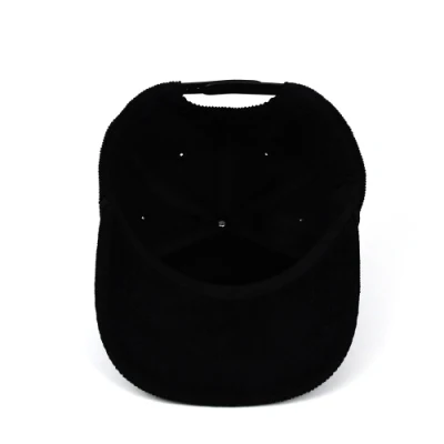Benutzerdefinierte unstrukturierte Kleinkind Cord 5 Panel Snapback Kappe mit Leder Patch Snapback Hut mit Seil für Kinder