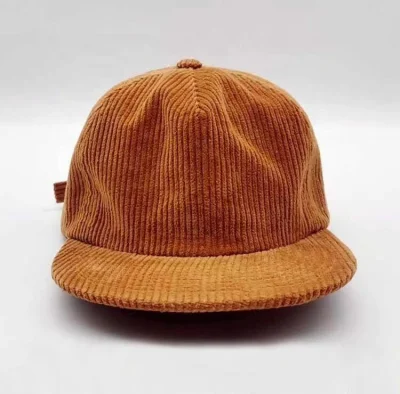 5 Panel Cord Cap Cord Field Trip Kappe, 5 Panel Soft Unstructured Snapback Kappe