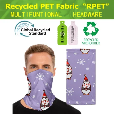 Mehrzweck-Motorrad Kühlung nahtlose Röhrenstulbe RPET Bandana