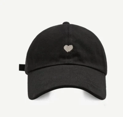 Hochwertige bunte leer Top Baseball Cap mit Liebe Stickerei