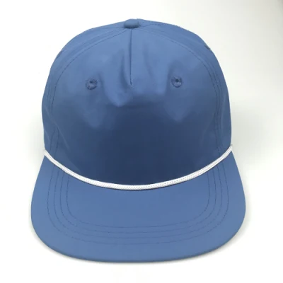 Großhandel 100% Polyester Unstrukturiert Custom 5 Panel Snapback Cap