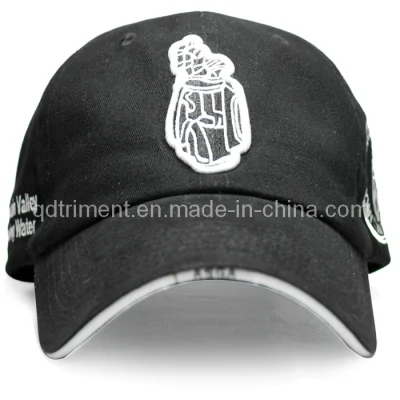 Sport-Baseball-Kappe aus gebürsteter Baumwolle mit Twill-Sandwich-Stickerei (TRB040)