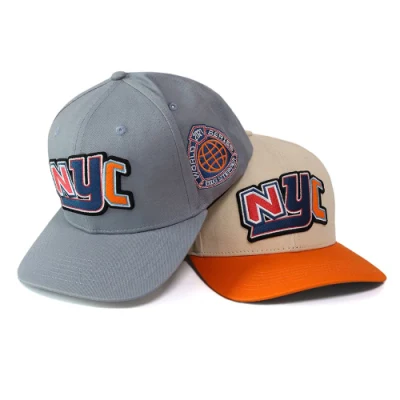 Benutzerdefinierte 6 Panel Plain leichte Kurve Krempe Snapback Caps mit Hut Mit Stickerei Aus Baumwolle