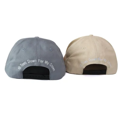 Benutzerdefinierte 6 Panel Plain leichte Kurve Krempe Snapback Caps mit Hut Mit Stickerei Aus Baumwolle