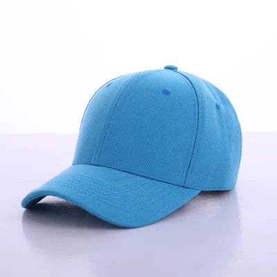 6 Panels Hochwertige Curve Brim Personalisieren Logo Plain Snapback Kappe Einfarbige Baseball Kappe Einfarbige Kappen