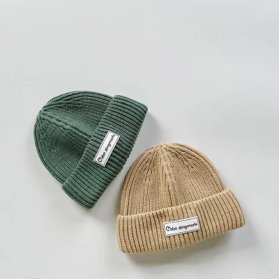 Gestrickte Baumwolle Winter Design Snapback Eimer Großhandel Baby Kinder Hut