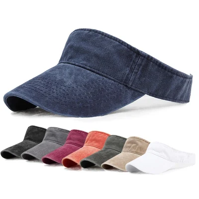 Neue Visor hat Sommer Frauen Golf Sun hat Baseball Caps Verstellbare Größe Gewaschen Baumwolle Leer Top Cap Sport Cap