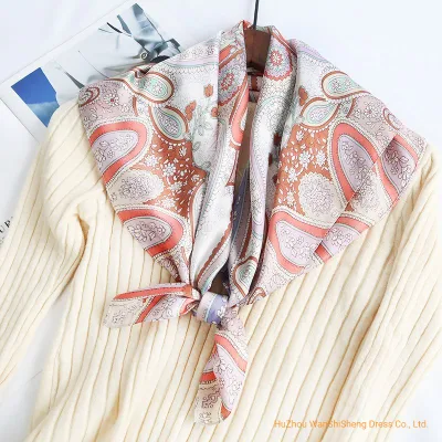 Satin Seide Krawatte Gedruckt Mode Geschenk Quadratischen Schal Mode Bandana