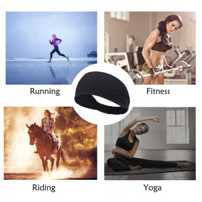 Damen Herren Workout Stirnband Rutschfest Weich Feuchtigkeitstransportierender, Dehnbarer Schweiß Stirnbänder Sport Gym Bandana für Yoga Pilates Tanzen Laufen Radfahren Fitness Übung Trave