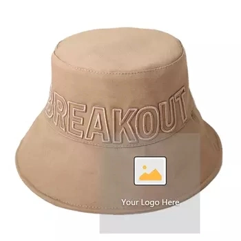 Großhandel Custom Embroidery Frauen Terry Towling Französisch Reversible Terry Tuch Handtuch Eimer Hut