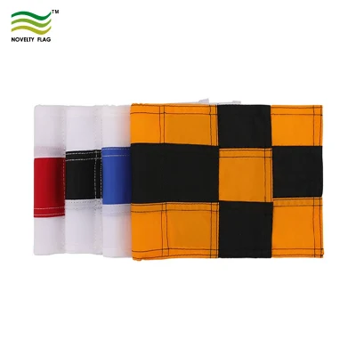 Polyester Custom Printing Kariert Golfplatz Loch Pin Mini Flaggen (M-NF33F01005)