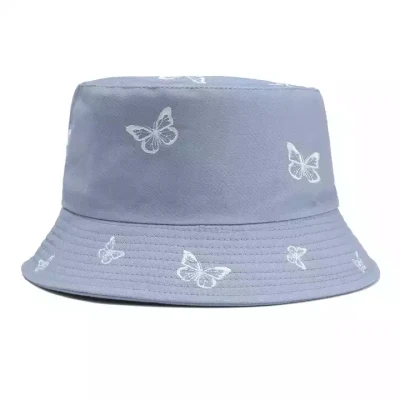 Neu Stickerei Fisherman Hut Männer Frauen Reversible Eimer Hut