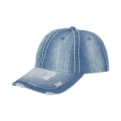 Großhandel Custom Logo Snapback Sport Gorra Hut für Männer Frauen Distressed Heavy Washed Denim Cap Trucker Baseball Cap