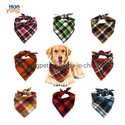 Hanyang OEM Haustier Zubehör Haustier Produkt Whoesale Custom OEM Custom Pet Dog Bandana Pet Lätzchen Reversible Hund Bandana