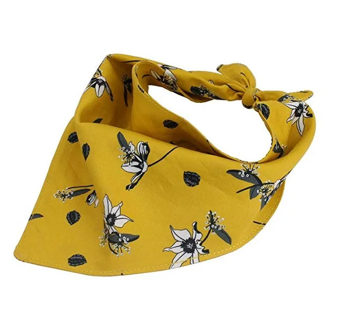 Hanyang OEM Pet Accessories Pet Product Custom Sublimation Polyester Pattern Pet Dog Bandana