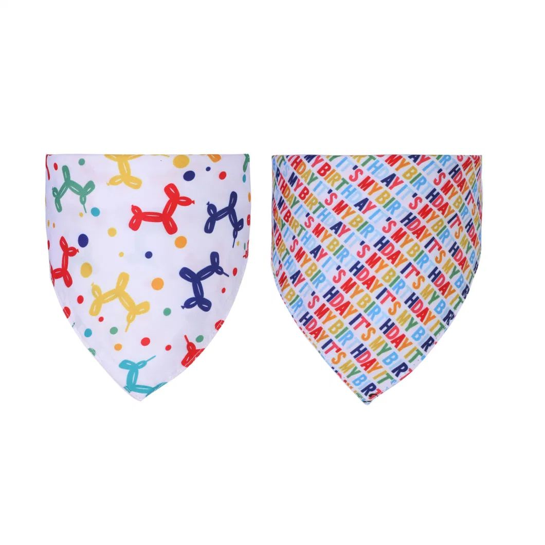 Wholesale New Dog Pet Bandana Custom Designer Dog Scarf Bandana