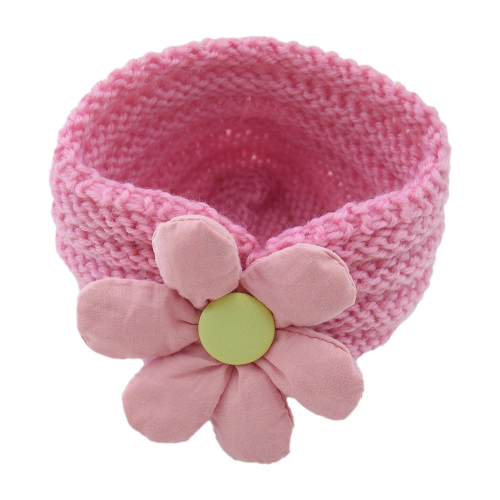 Wholesale Baby Kids Knitted Turban Hat with Big Flower Front