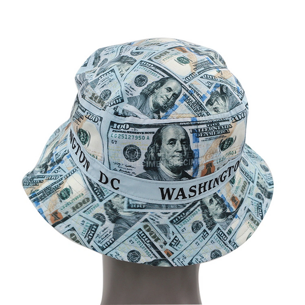 100% Polyester Wide Brim High Quality Golf Cap Custom Embroidery Printed Sublimation Bucket Hat