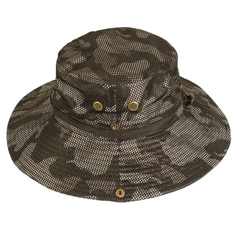 Recommend Waterproof Wide Brim Camouflage Fisherman Foldable Hat Sun Visor Hat