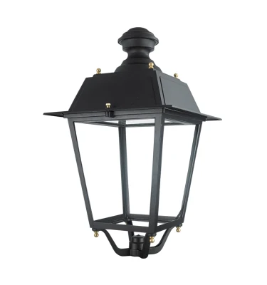 T-2650 Luz superior de poste LED de aluminio fundido 30W 40W 60W 80W Mobiliario de montaje en poste para iluminación de jardín