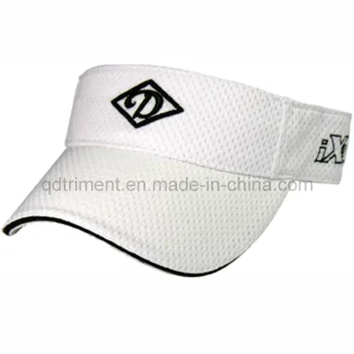 Malla transpirable de poliéster de alta calidad bordado Deporte Visor (TRV004)