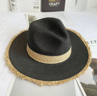  Sombrero de Paja, Fur-Trimmed sombrero de paja, Caballero el sombrero, Sombrero de copa, el parasol, Playa sombrero de paja