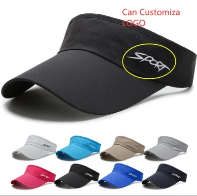 Poliéster personalizado Unisex hombres mujeres exterior Impreso logotipo de encuadernación gancho Y cierre de lazo Gorra deportiva