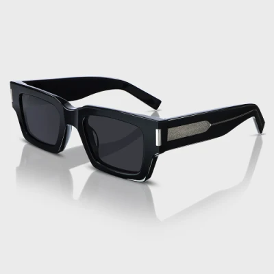 Yetian hombres mujeres nuevas gafas de sol unisex de acetato cuadrado de la moda rectangular