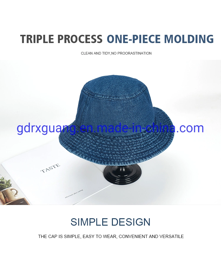 Blank Jean Denim Sun Hat Custom Fishing Bucket Hats