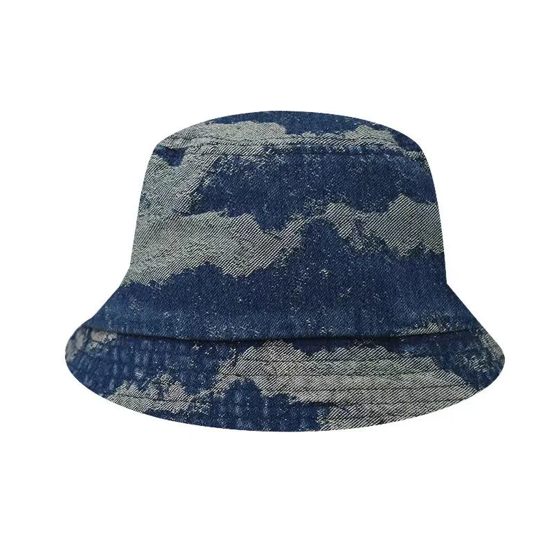 Denim Jacquard Fabric Bucket Hat