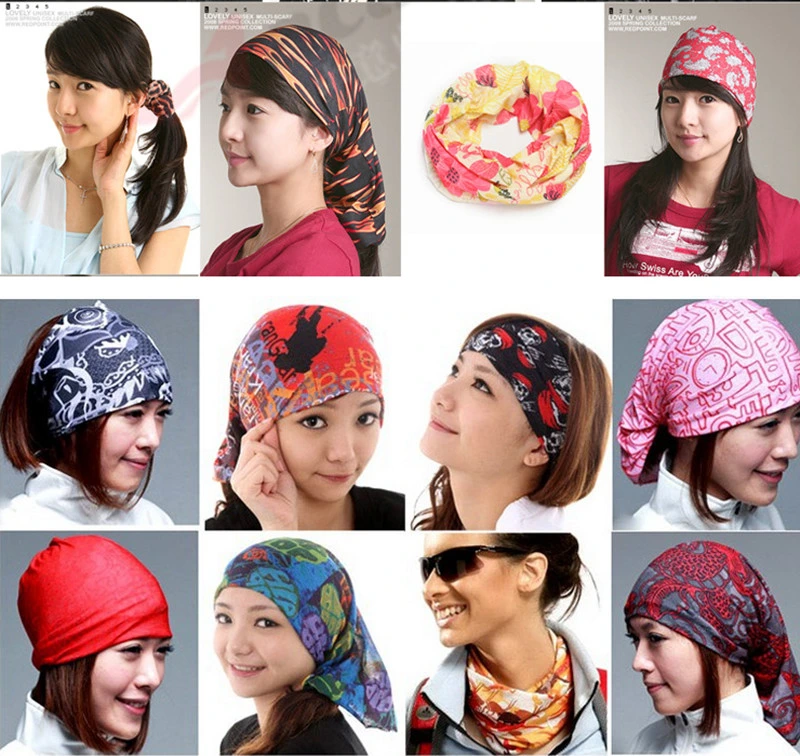 Hot Polyester Microfiber Multifunctional Seamless Neck Tube Bandana