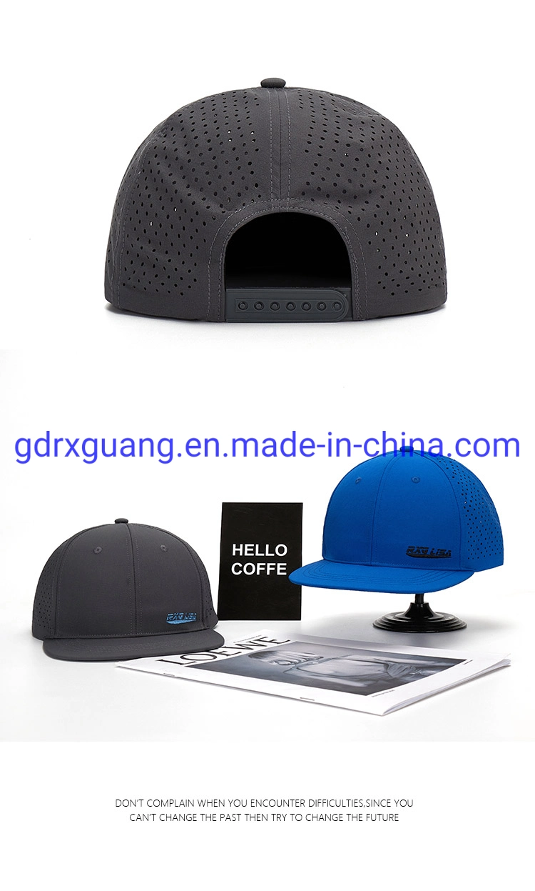 Wholesale Waterproof 6 Panel Flat Brim Embroidery Hip Hop Snapback Caps