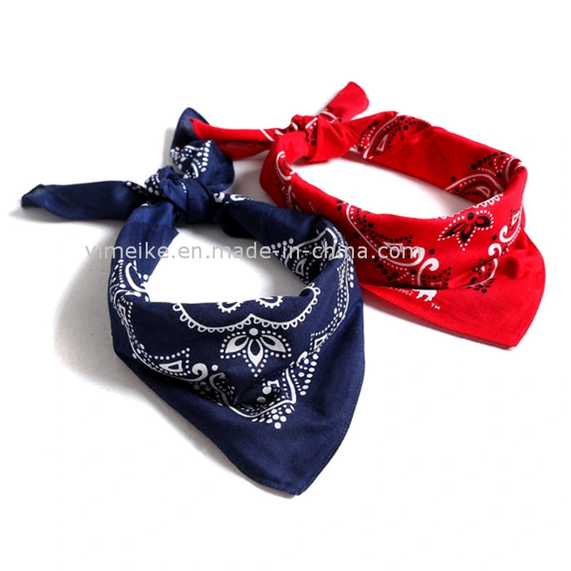 Unisex Fashion 100% Cotton Paisley Bandana Sport Kerchief