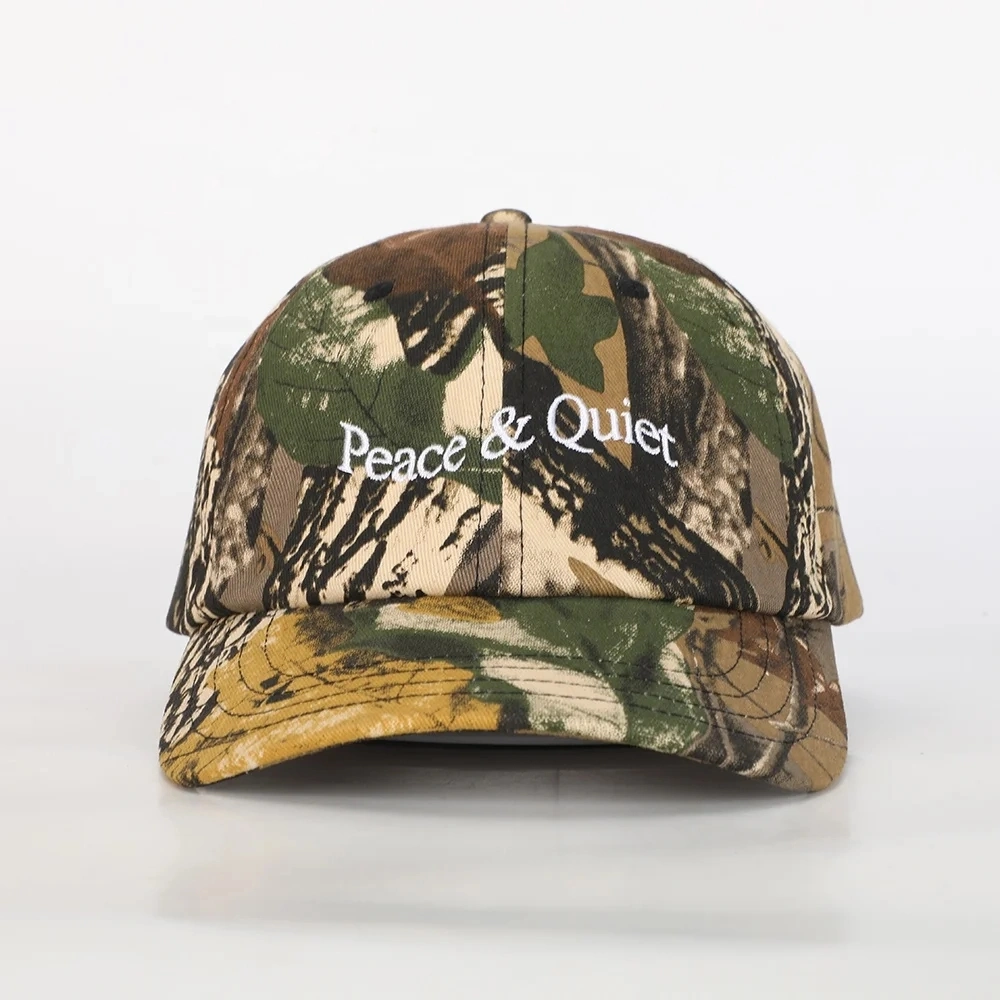 High Quality Embroidery Logo 6 Panel Sport Camouflage Dad Hat Wholesale Custom Camo Cotton Gorras ODM OEM Mens Trendy Vintage Baseball Cap Hat