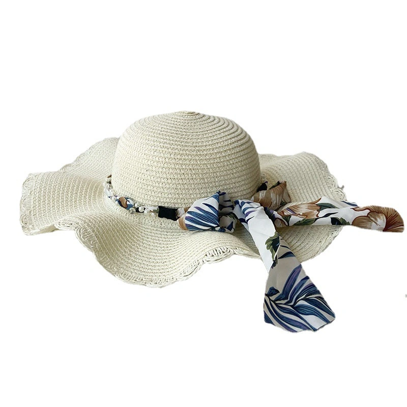 Wholesale 2024 Summercheap Handmade Sun Visor Straw Women Beach Hat