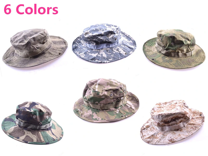 Fishing Cap Camping Hiking Wide Brim Camouflage Sun Hat