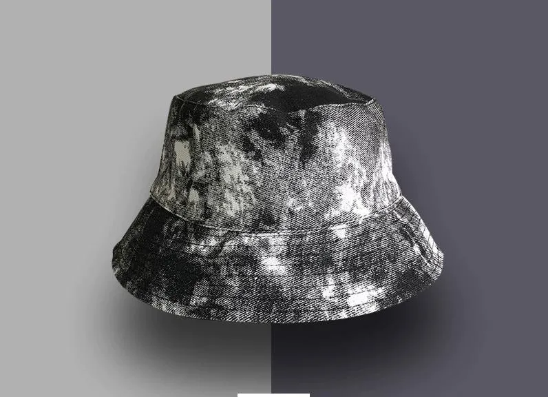 100% Cotton Tie-Dye Fisherman&prime; S Hat/Digital Print Wide Brimmed Fisherman&prime;s Hat Sunbonnet Bucket Hat