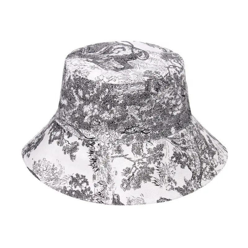 Tie Dye Bucket Hat Outdoor Fisherman Hat Double-Sided Wearing Designed Bucket Hat