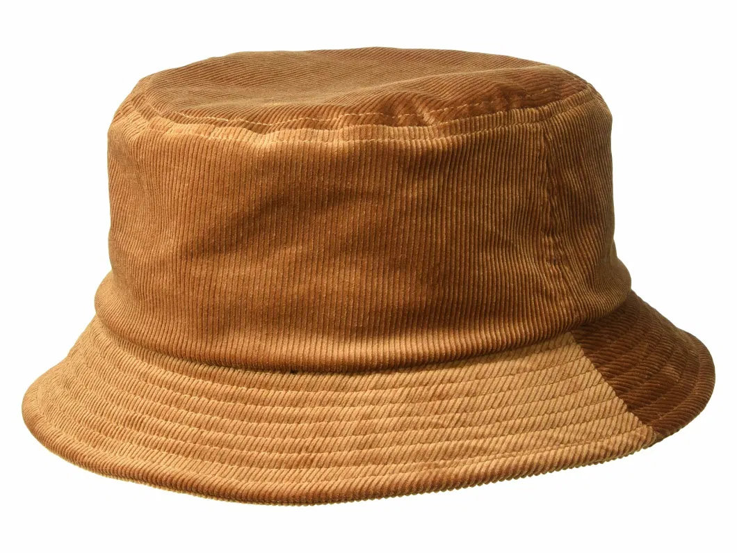 Wholesale Custom Classical Outdoor Dad Hat Warm Downturned Brim Flat Crown Corduroy Hat