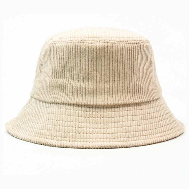 2023 New Custom Cloud Courduroy Designer Fisherman Corduroy Bucket Hat Unisex with Logo