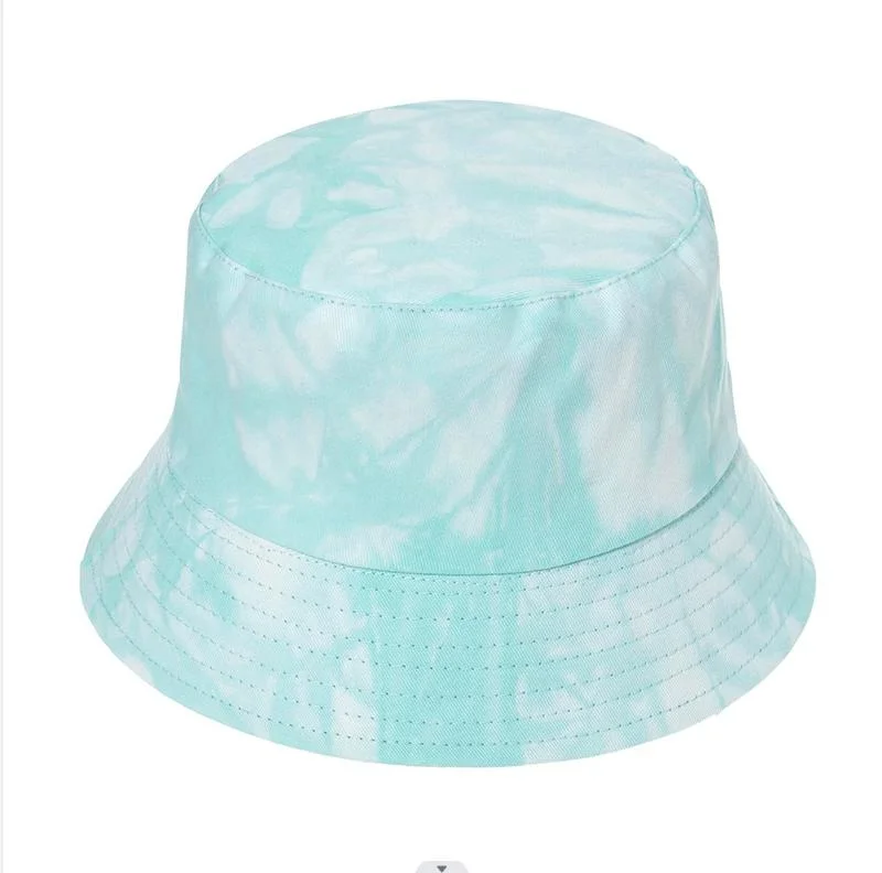 100% Cotton Tie-Dye Fisherman&prime; S Hat/Digital Print Wide Brimmed Fisherman&prime;s Hat Sunbonnet Bucket Hat