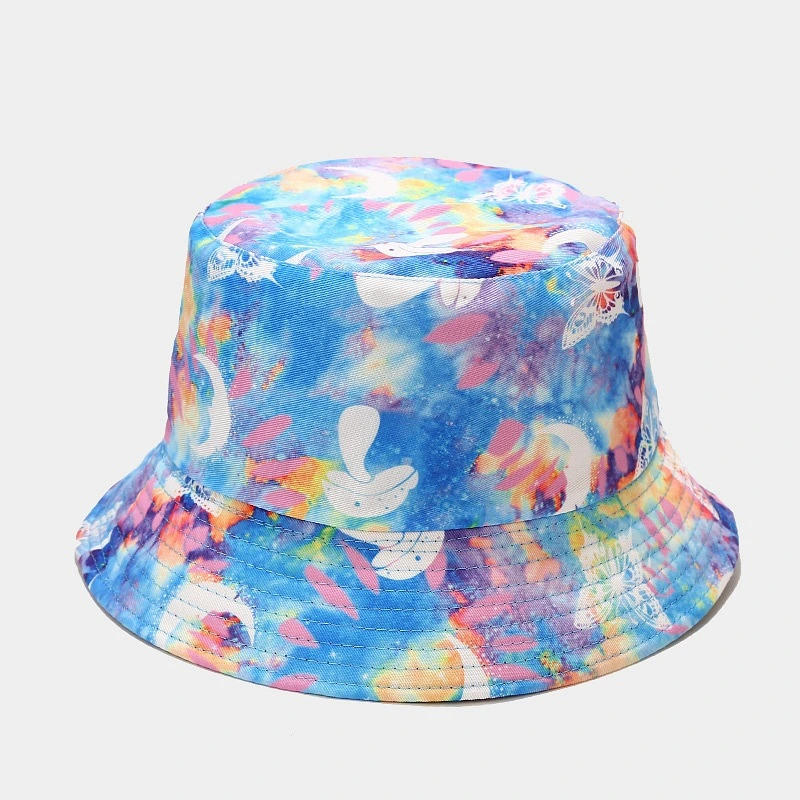 Wholesale Colorful Custom Tie Dye Printing Multicolored Bucket Hats